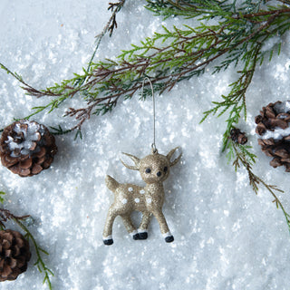 Gold Standing Deer Ornament