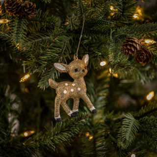 Gold Standing Deer Ornament