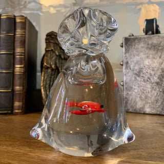 Handblown Glass Goldfish Paperweight