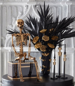 36" Gold Posable Skeleton
