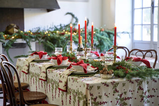 Gooseberry Red and Green French Tablecloth - Choose Size