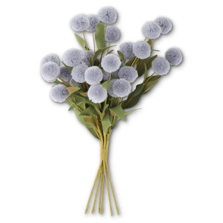 13" Grey Blue Pom Pom Bundle