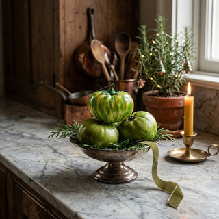 Cody Foster Green Zebra Tomato Ornament