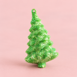 Glitterville Glass Dreamy Dewdrop Cedar Ornament - Choose Color