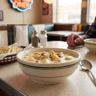 The Diner Collection - HL Greenband 14oz Diner Bowl