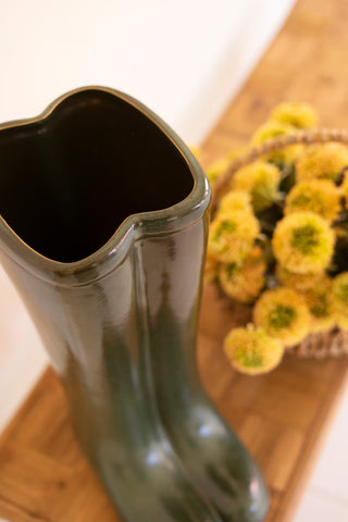 Ceramic Wellies Boots Vase