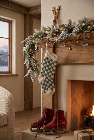 The Damier Stocking - Green