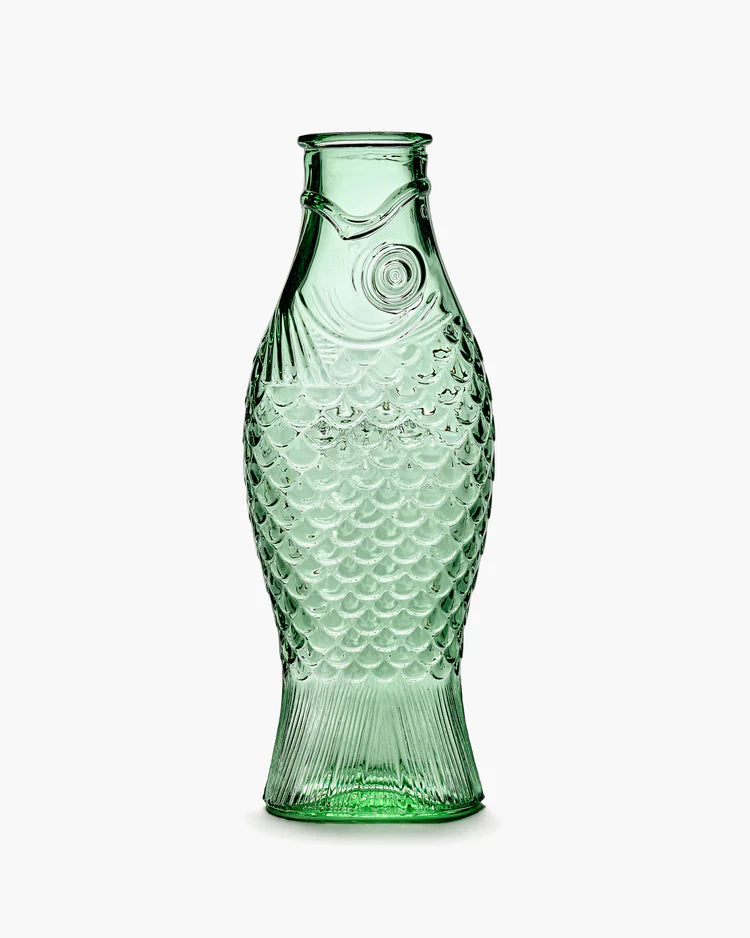 Fish & Fish Glassware Carafe - Available in 4 Different Colors