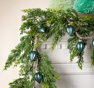 Vintage Style Ornament and Tinsel Garland