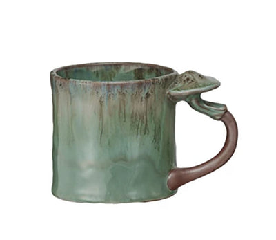 14oz Stoneware Mug with Mushroom Handle - Choose Style