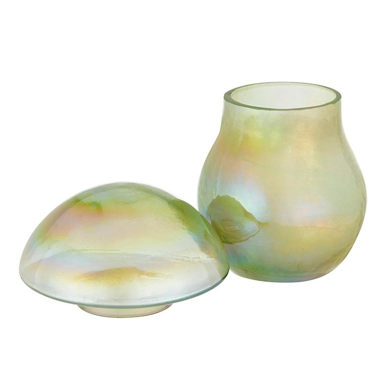 Light Green Woodland Mushroom Candle - Pistachio Macaron Scent