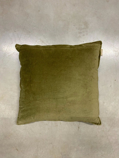 20" Green Hand Block Pillow