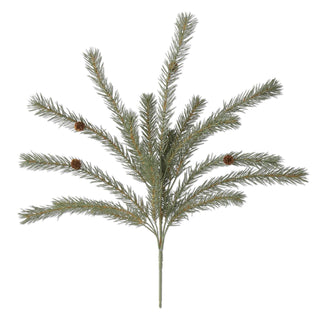 25" Green Pine Bush with Small Pinecones