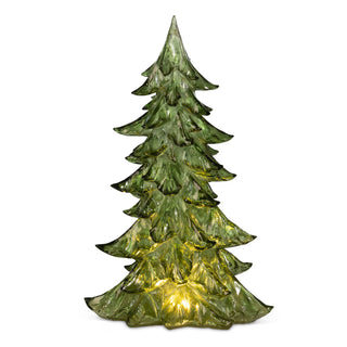 14.5" Translucent Lighted Tabletop Forest Tree