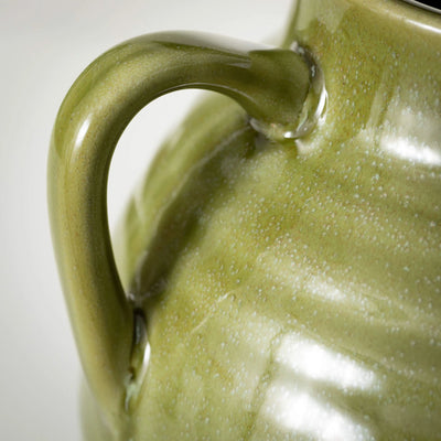 Four Handled Green Vase