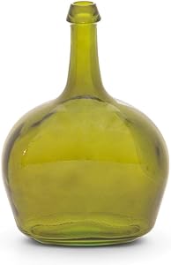 Olive Green Bottle Vase - Small