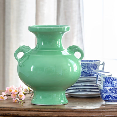 The Celadon Glaze Porcelain Cottage Vase