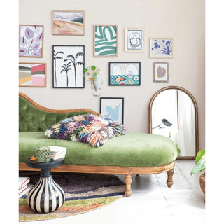 The Clara Green Velvet Chaise Lounge