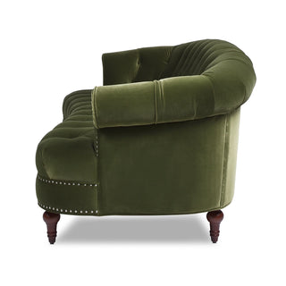 Green Velvet Chesterfield Sofa