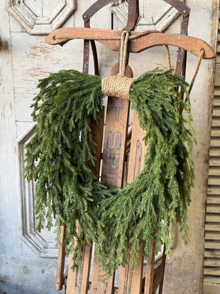 22" Greenwood Valley Hanging Wreath