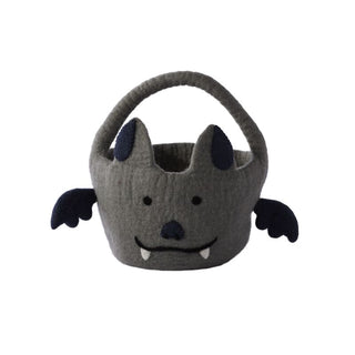 Grey Bat Tricks and Treats Basket