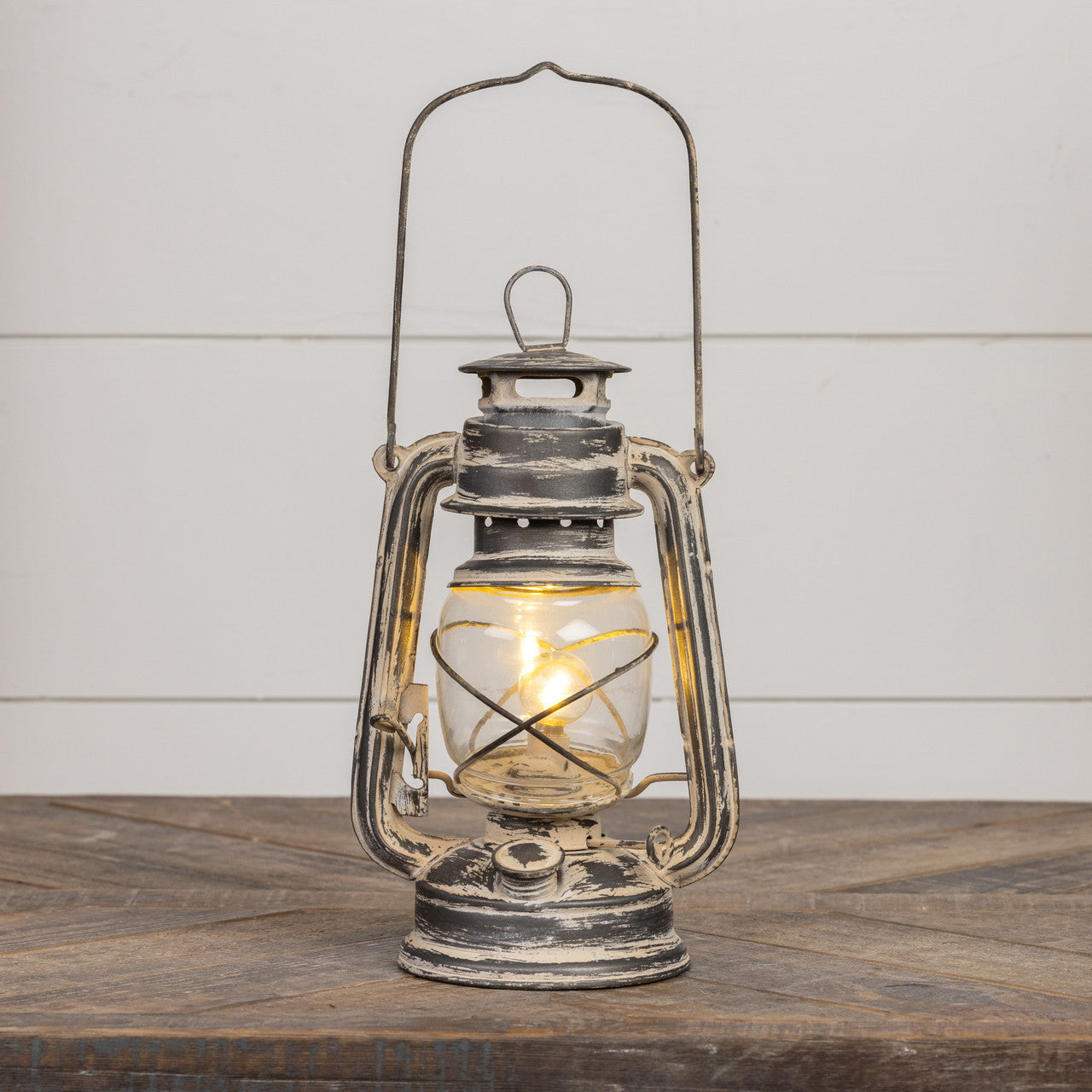 LED Grey Cabin Lantern