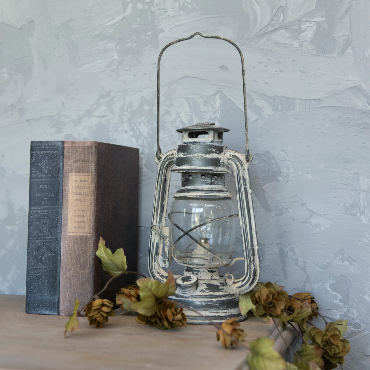 LED Grey Cabin Lantern