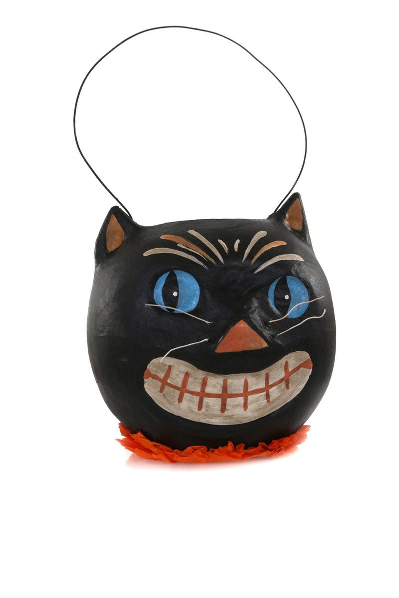 All Hallows Eve Cat Vintage Style Halloween Bucket by Cody Foster