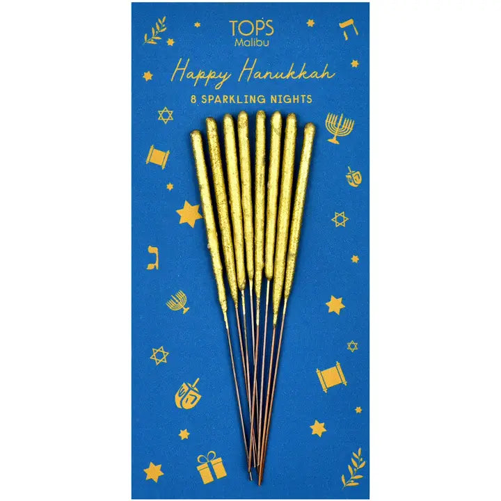 Set of 8 Hanukkah Sparklers - 8 Sparkling Nights