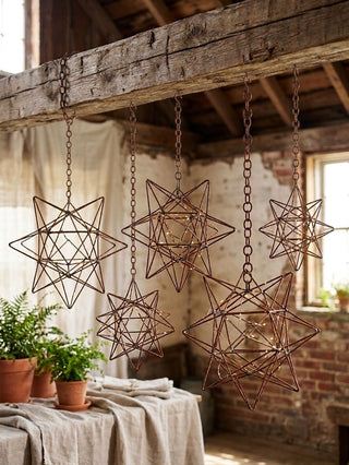 Primitive Hanging Rusty Star - Choose Size