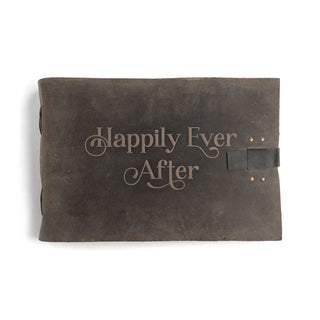 Happily Ever After Leather Bound Book - Choose From 5 Colors
