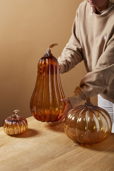 The Amber Glass Pumpkin Patch Collection - Choose Style