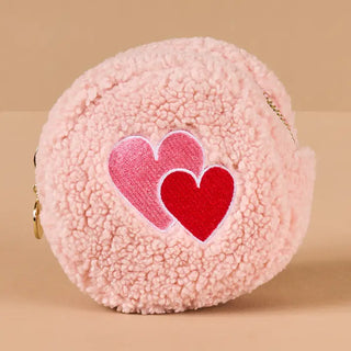Teddy Circle Pouch - Heart