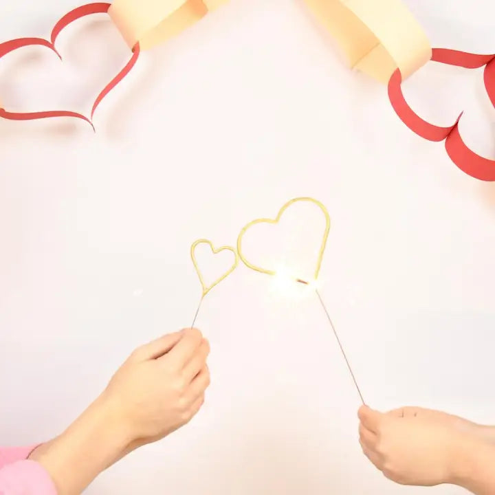 Large 8" Heart Sparkler