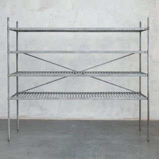90" Wide Industrial Style Zinc Shelf