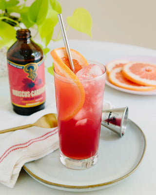 Portland Syrups - Hibiscus Cardamom Syrup 12oz Cocktail / Mocktail Mixer