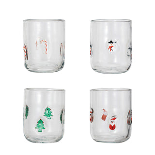 Holiday Icon Drinking Glasses – 4 Styles