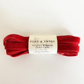 3 Yards Velvet Ribbon - Choose Color