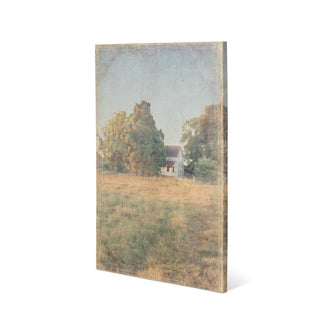 Distressed Watercolor Farm House Print on Canvas - More Coming Soon