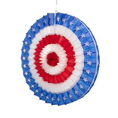 Large Patriotic Honeycomb Fan