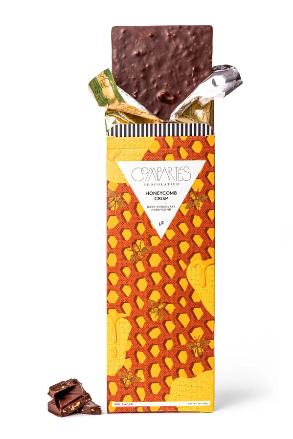 Compartes Honeycomb Crisp Dark Chocolate Bar