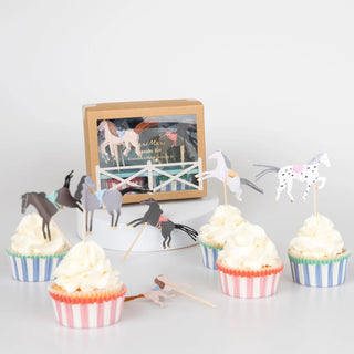 Horse Cupcake Topper Set - 24 Toppers