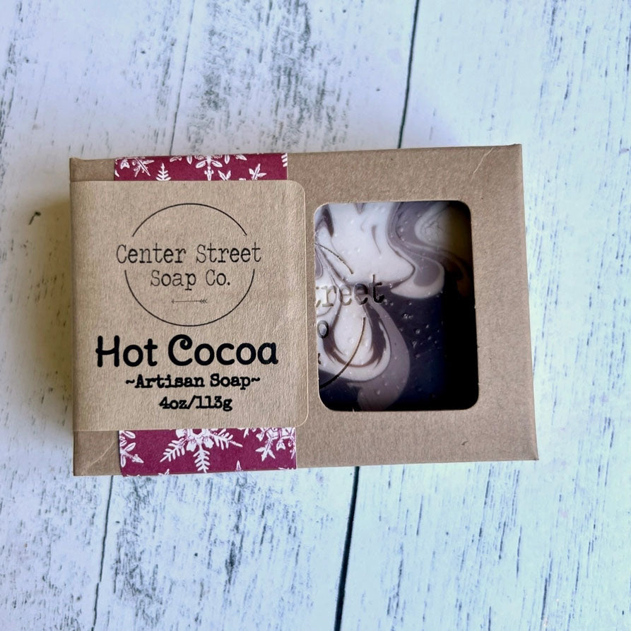 Hot Cocoa Handmade Soap Bar - Cocoa and Marshmallow Scent