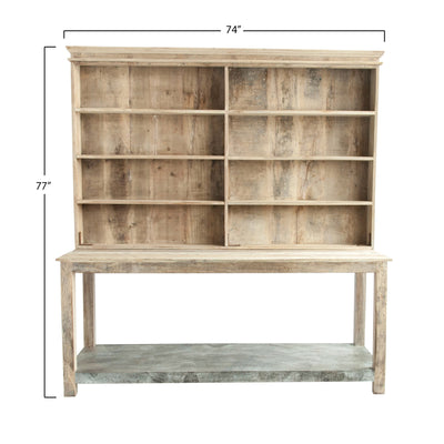 The Alton Wood and Metal Hutch