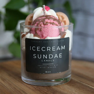 Ice Cream Sundae Candle