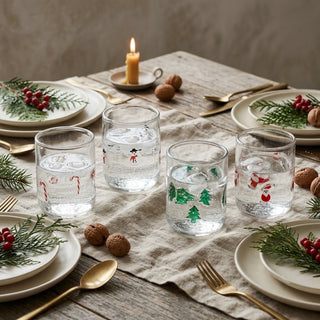 Holiday Icon Drinking Glasses – 4 Styles