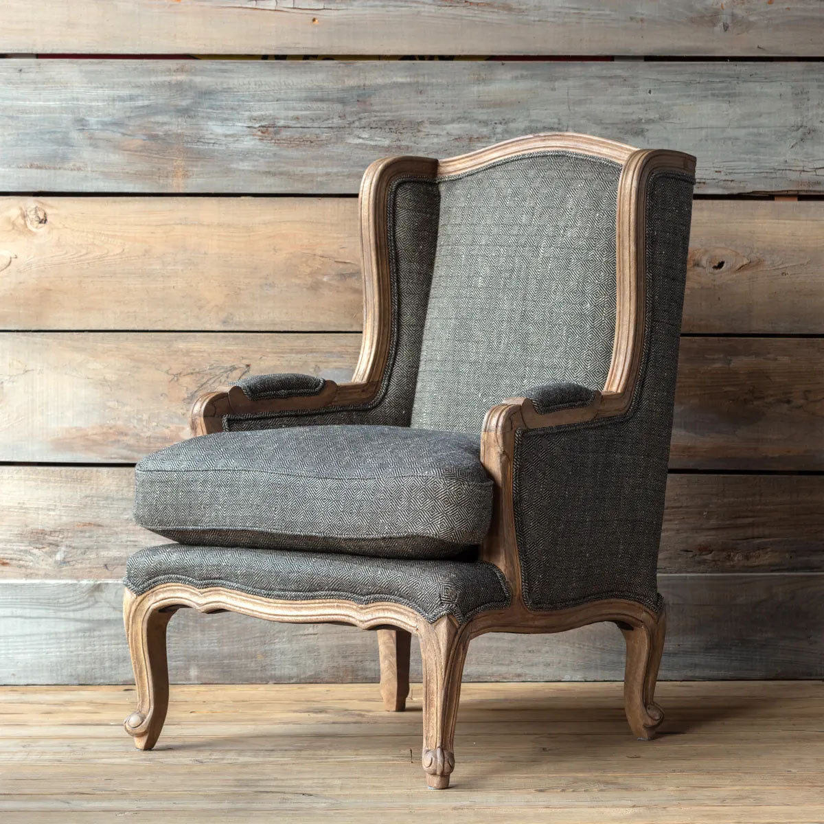 Charcoal Tweed Chair