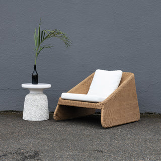 Plastic Wicker & Metal Indoor Outdoor Chair