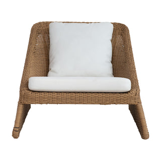 Plastic Wicker & Metal Indoor Outdoor Chair