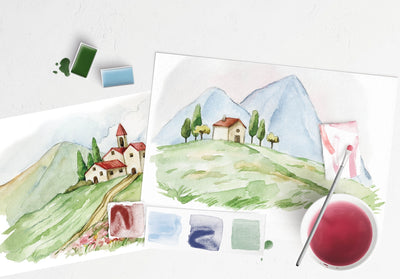 Italian Fields Watercolor Kit